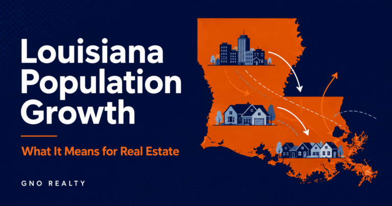 Louisiana population growth and real estate market trends